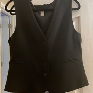 H&M black vest top